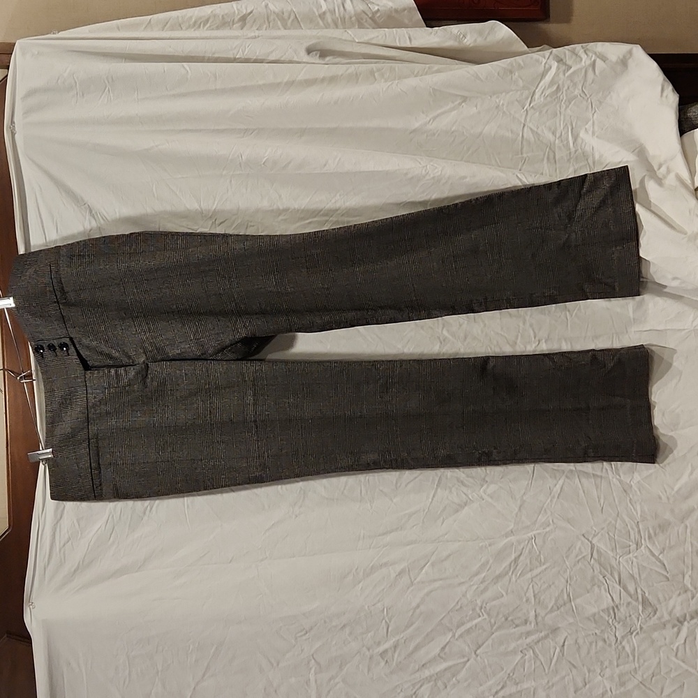 Maurices Brown Plaid Dress Trousers